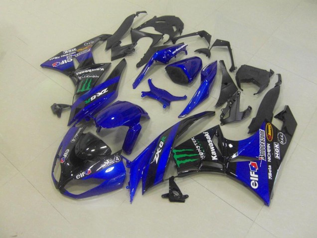 Blau Monster 2009-2012 ZX6R Motorrad Verkleidung Blau Monster 2009-2012 ZX6R Motorrad Verkleidung
