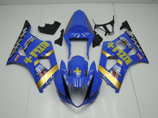 Blau Rizla 2003-2004 GSXR 1000 Motorrad Verkleidung Blau Rizla 2003-2004 GSXR 1000 Motorrad Verkleidung