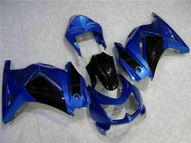 Blau Schwarz 2008-2012 EX250 Motorrad Verkleidung Blau Schwarz 2008-2012 EX250 Motorrad Verkleidung