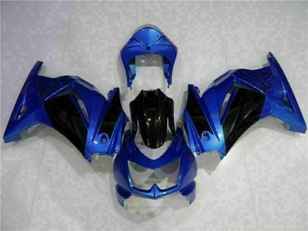 Blau Schwarz 2008-2012 EX250 Motorrad Verkleidung Blau Schwarz 2008-2012 EX250 Motorrad Verkleidung