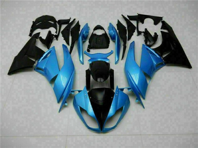 Blau Schwarz 2009-2012 ZX6R Motorrad Verkleidung Blau Schwarz 2009-2012 ZX6R Motorrad Verkleidung