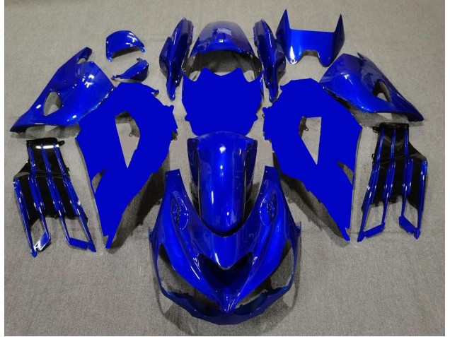 Blau Schwarz 2012-2021 ZX14R ZZR1400 Motorrad Verkleidung Blau Schwarz 2012-2021 ZX14R ZZR1400 Motorrad Verkleidung