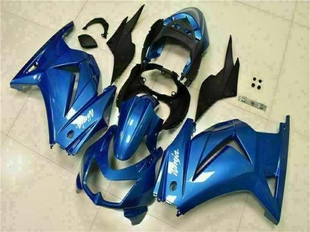 Blau Schwarz Weiß Ninja 2008-2012 EX250 Motorrad Verkleidung Blau Schwarz Weiß Ninja 2008-2012 EX250 Motorrad Verkleidung