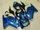 Blau Schwarz Weiß Ninja 2008-2012 EX250 Motorrad Verkleidung Blau Schwarz Weiß Ninja 2008-2012 EX250 Motorrad Verkleidung
