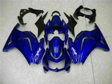 Blau Schwarz Weiß Ninja 2008-2012 EX250 Motorrad Verkleidungen