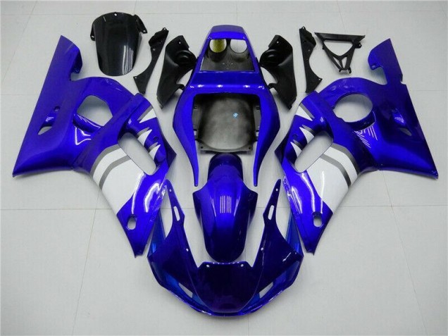 Blau Weiß 1998-2002 YZF R6 Motorrad Verkleidungen Blau Weiß 1998-2002 YZF R6 Motorrad Verkleidungen