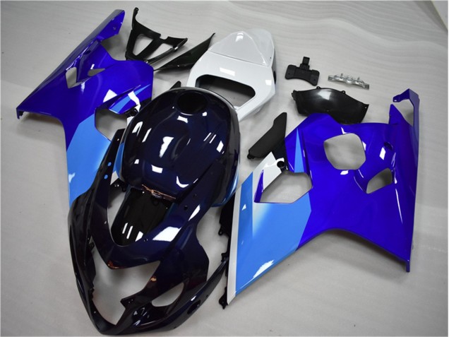 Blau Weiß 2004-2005 GSXR 600/750 Motorrad Verkleidungen Blau Weiß 2004-2005 GSXR 600/750 Motorrad Verkleidungen