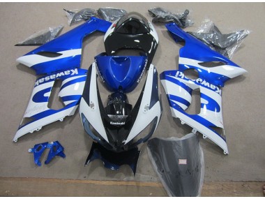 Blau Weiß 2005-2006 ZX6R Motorrad Verkleidungen