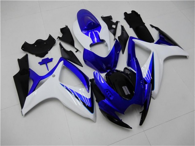 Blau Weiß 2006-2007 GSXR 600/750 Motorrad Verkleidung Komplett Sets Blau Weiß 2006-2007 GSXR 600/750 Motorrad Verkleidung Komplett Sets