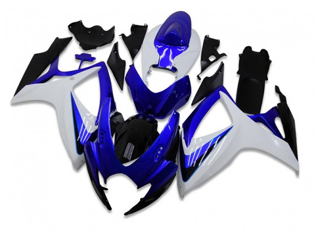 Blau Weiß 2006-2007 GSXR 600/750 Motorrad Verkleidung Komplett Sets Blau Weiß 2006-2007 GSXR 600/750 Motorrad Verkleidung Komplett Sets