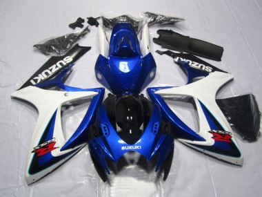 Blau Weiß 2006-2007 GSXR 600 Motorrad Verkleidung