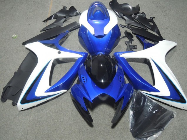 Blau Weiß 2006-2007 ZX10R Motorrad Verkleidung Blau Weiß 2006-2007 ZX10R Motorrad Verkleidung