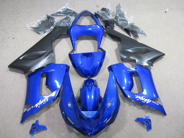 Blau Weiß Ninja 636 2005-2006 ZX6R Motorrad Verkleidung Blau Weiß Ninja 636 2005-2006 ZX6R Motorrad Verkleidung