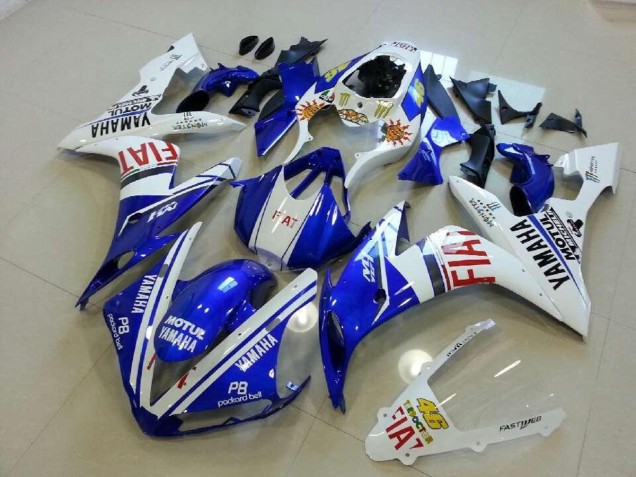 Blau Weiß Rot 2004-2006 YZF R1 Motorrad Verkleidung Blau Weiß Rot 2004-2006 YZF R1 Motorrad Verkleidung