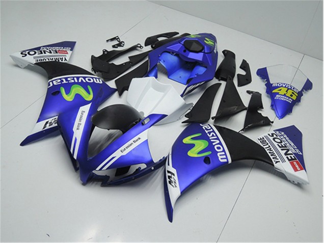 Blau Weiß Schwarz 2012-2014 YZF R1 Motorrad Verkleidung Blau Weiß Schwarz 2012-2014 YZF R1 Motorrad Verkleidung