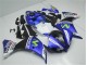 Blau Weiß Schwarz 2012-2014 YZF R1 Motorrad Verkleidung Blau Weiß Schwarz 2012-2014 YZF R1 Motorrad Verkleidung