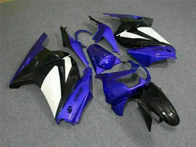 Blau Weiß Schwarz Ninja 2008-2012 EX250 Motorrad Verkleidung Blau Weiß Schwarz Ninja 2008-2012 EX250 Motorrad Verkleidung