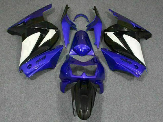 Blau Weiß Schwarz Ninja 2008-2012 EX250 Motorrad Verkleidung Blau Weiß Schwarz Ninja 2008-2012 EX250 Motorrad Verkleidung