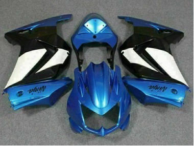 Blau Weiß Schwarz Ninja 2008-2012 EX250 Motorrad Verkleidungen