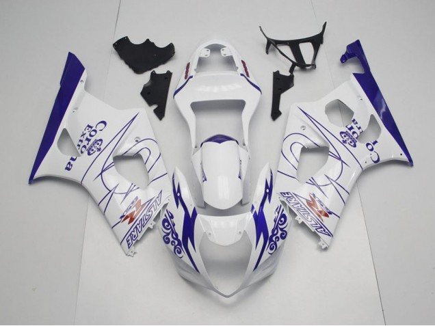 Blau Whie Corona 2003-2004 GSXR 1000 Motorrad Verkleidung Blau Whie Corona 2003-2004 GSXR 1000 Motorrad Verkleidung