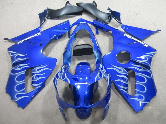 Blau weiße Flamme 2002-2006 ZX12R Motorrad Verkleidung Blau weiße Flamme 2002-2006 ZX12R Motorrad Verkleidung
