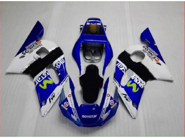 Blaugrün Weiß 1998-2002 YZF R6 Motorrad Verkleidung Blaugrün Weiß 1998-2002 YZF R6 Motorrad Verkleidung