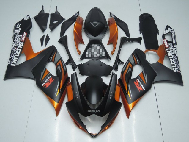 Braun und Matt schwarz 2005-2006 GSXR 1000 Motorrad Verkleidung Braun und Matt schwarz 2005-2006 GSXR 1000 Motorrad Verkleidung