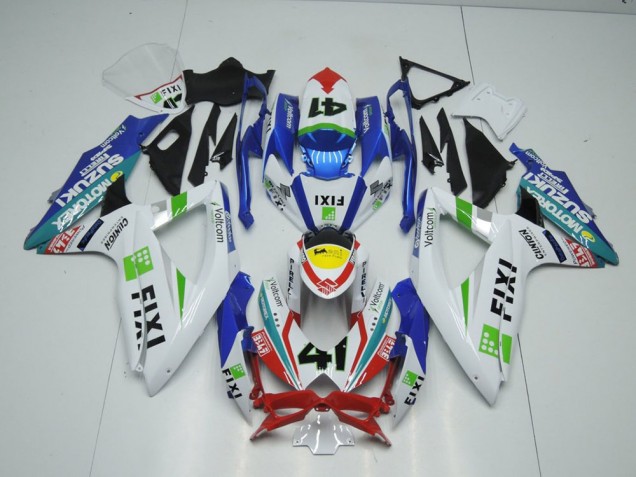 Fixi Hellblau 2009-2016 GSXR 1000 Motorrad Verkleidung