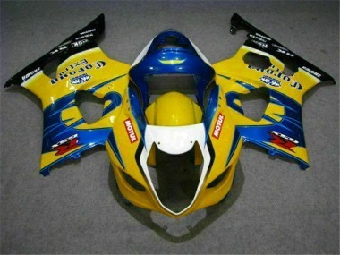 Gelb Blau 2003-2004 GSXR 1000 Motorrad Verkleidung