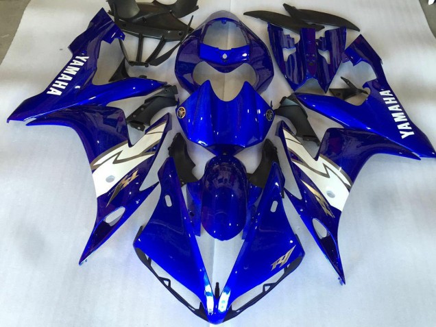 Glänzend Blau Weiß 2004-2006 YZF R1 Motorrad Verkleidung Glänzend Blau Weiß 2004-2006 YZF R1 Motorrad Verkleidung