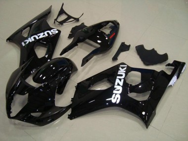 Glänzend Schwarz 2003-2004 GSXR 1000 Motorrad Verkleidung Komplett Sets