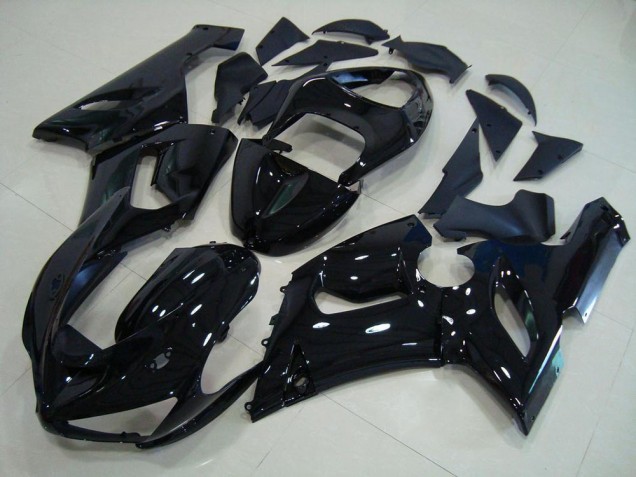 Glänzend Schwarz 2005-2006 ZX6R Motorrad Verkleidung Glänzend Schwarz 2005-2006 ZX6R Motorrad Verkleidung
