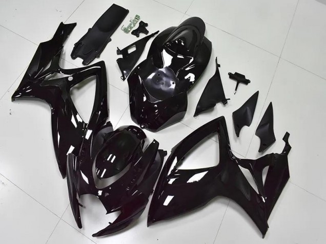 Glänzend Schwarz 2006-2007 GSXR 600/750 Motorrad Verkleidung Glänzend Schwarz 2006-2007 GSXR 600/750 Motorrad Verkleidung