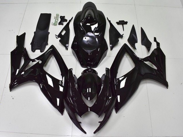 Glänzend Schwarz 2006-2007 GSXR 600/750 Motorrad Verkleidung Glänzend Schwarz 2006-2007 GSXR 600/750 Motorrad Verkleidung