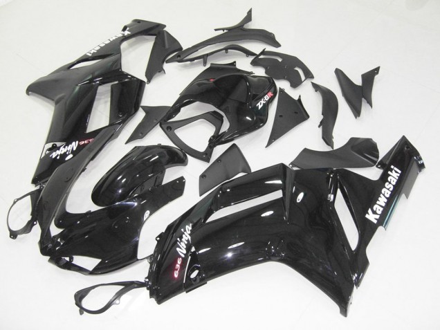 Glänzend Schwarz 2007-2008 ZX6R Motorrad Verkleidung Glänzend Schwarz 2007-2008 ZX6R Motorrad Verkleidung