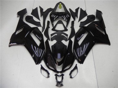 Glänzend Schwarz 2007-2008 ZX6R Motorrad Verkleidungen