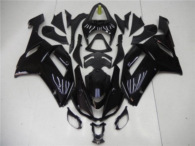 Glänzend Schwarz 2007-2008 ZX6R Motorrad Verkleidungen Glänzend Schwarz 2007-2008 ZX6R Motorrad Verkleidungen
