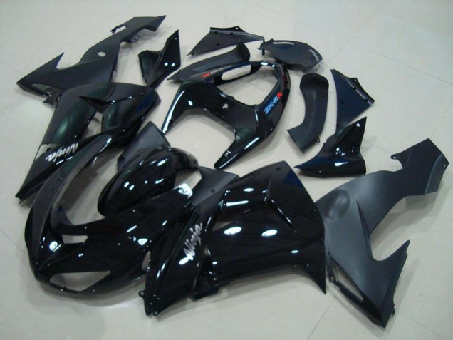 Glänzend Schwarz Matt Schwarz 2006-2007 ZX10R Motorrad Verkleidung Glänzend Schwarz Matt Schwarz 2006-2007 ZX10R Motorrad Verkleidung