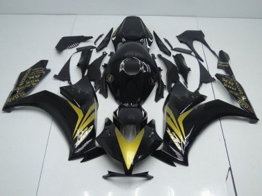 Glänzend Schwarz und Gold 2012-2016 CBR1000RR Motorrad Verkleidung