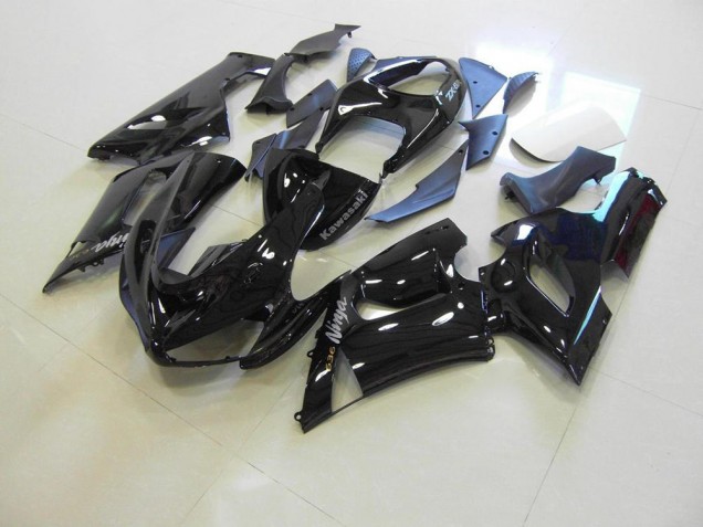 Glänzend schwarz silberne Aufkleber 2005-2006 ZX6R Motorrad Verkleidung Glänzend schwarz silberne Aufkleber 2005-2006 ZX6R Motorrad Verkleidung