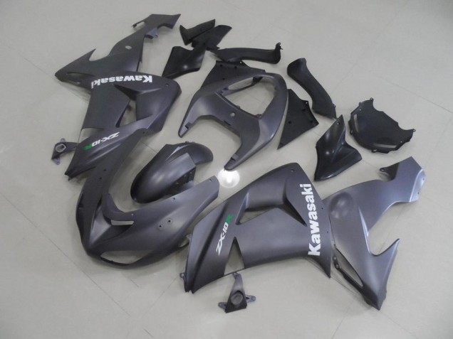 Grau mit weißen Aufklebern 2006-2007 ZX10R Motorrad Verkleidung Grau mit weißen Aufklebern 2006-2007 ZX10R Motorrad Verkleidung