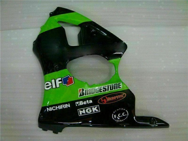 Grün 2000-2002 ZX6R Motorrad Verkleidungen Grün 2000-2002 ZX6R Motorrad Verkleidungen