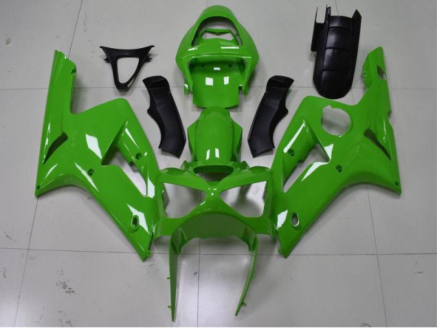 Grün 2003-2004 ZX6R Motorrad Verkleidungen Grün 2003-2004 ZX6R Motorrad Verkleidungen