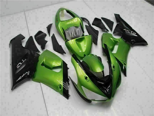 Grün 2005-2006 ZX6R Motorrad Verkleidungen Grün 2005-2006 ZX6R Motorrad Verkleidungen