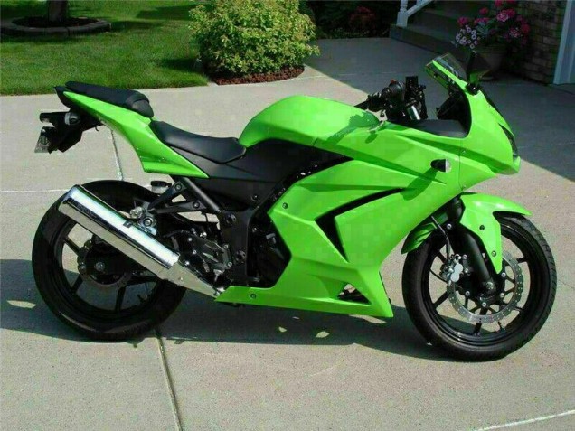 Grün 2008-2012 EX250 Motorrad Verkleidung Grün 2008-2012 EX250 Motorrad Verkleidung