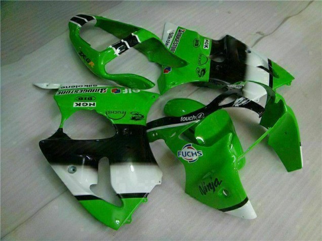 Grün Schwarz 2000-2002 ZX6R Motor Verkleidung Grün Schwarz 2000-2002 ZX6R Motor Verkleidung
