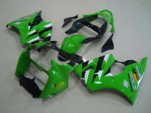 Grün Schwarz 2000-2002 ZX6R Motorrad Verkleidung Komplett Sets Grün Schwarz 2000-2002 ZX6R Motorrad Verkleidung Komplett Sets