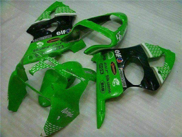 Grün Schwarz 2000-2002 ZX6R Motorrad Verkleidung & Plastik Grün Schwarz 2000-2002 ZX6R Motorrad Verkleidung & Plastik