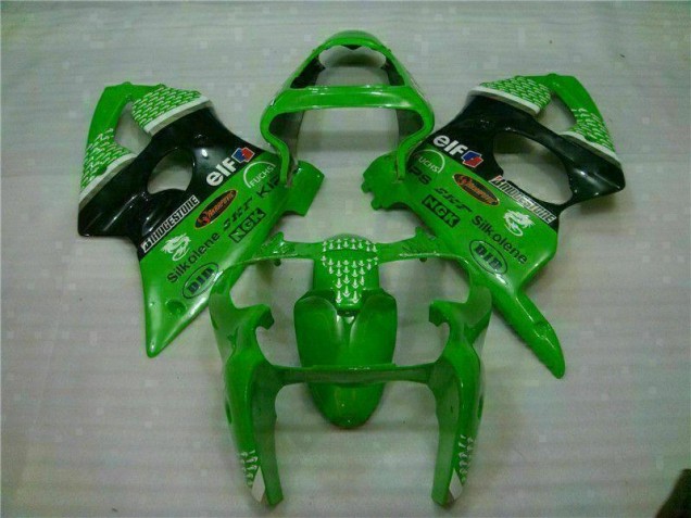 Grün Schwarz 2000-2002 ZX6R Motorrad Verkleidung & Plastik Grün Schwarz 2000-2002 ZX6R Motorrad Verkleidung & Plastik