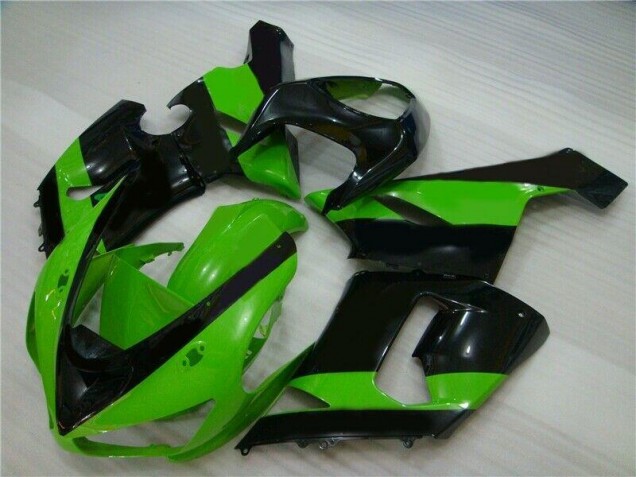 Grün Schwarz 2005-2006 ZX6R Motorrad Verkleidung Grün Schwarz 2005-2006 ZX6R Motorrad Verkleidung